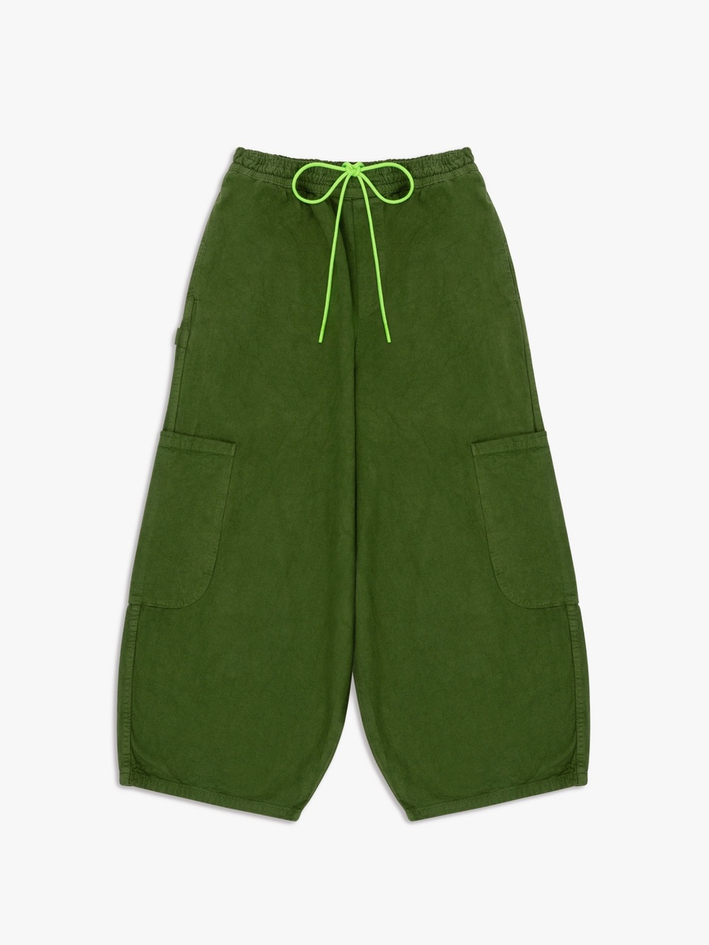 MEALS Unisex Oversized Chef Pants in Kale Green Size XS VGUC - Picture 2 of 8